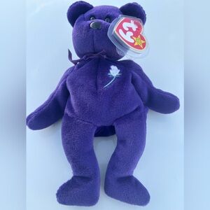 RARE Authentic 1st Edition Princess Diana 1997 Retired Beanie Baby PVC Pellets